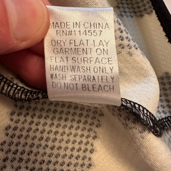 THML Black & White Diamonds Flare Knee Length Dress Cap Sleeve Size Medium - Picture 6 of 10